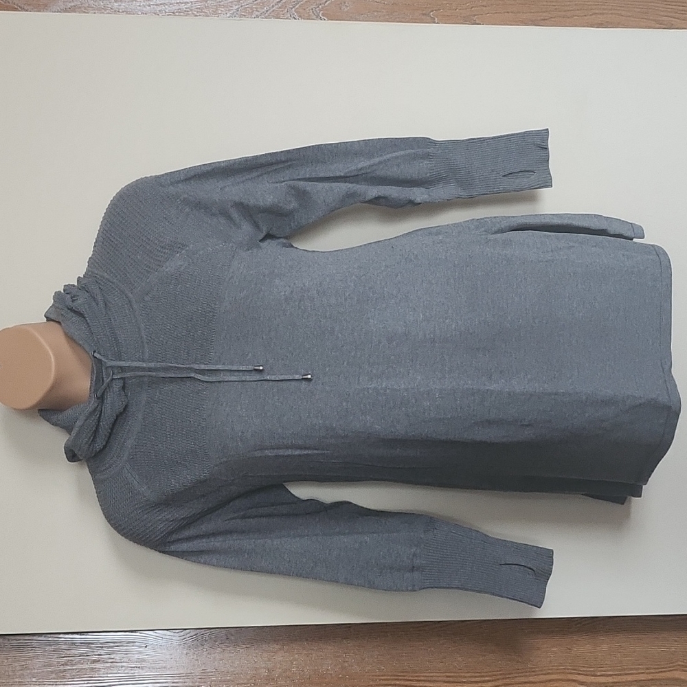 Cowl neck sweater dress